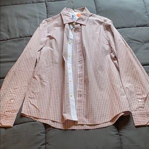 Men’s long sleeve button up shirt.